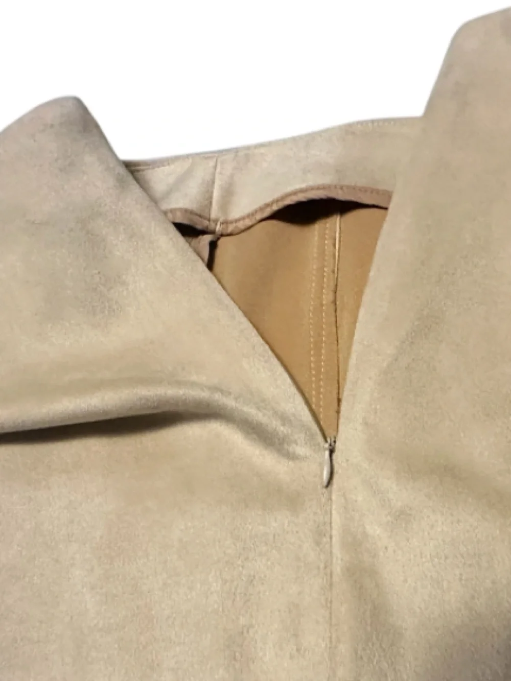 New Free People Vegan Faux Suede Mini Skirt in tan/camel, size 2 (like XS)
